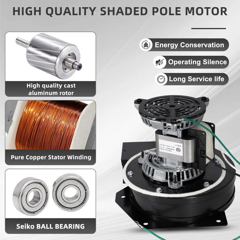 Criditpid BLW00889 Draft Inducer Blower Motor Fits Trane and American Standard Furnace, Replaces for BLW01437, BLW00473, BLW01312, BLW00888, BLW00887, BLW00869, BLW00522. - Image 3